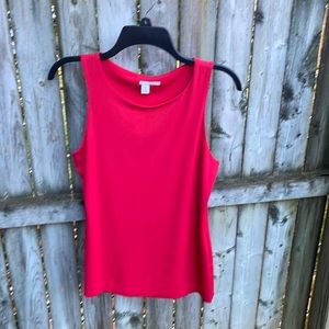 FREE w/purchase Halogen Nordstrom red tank shell top work career office M